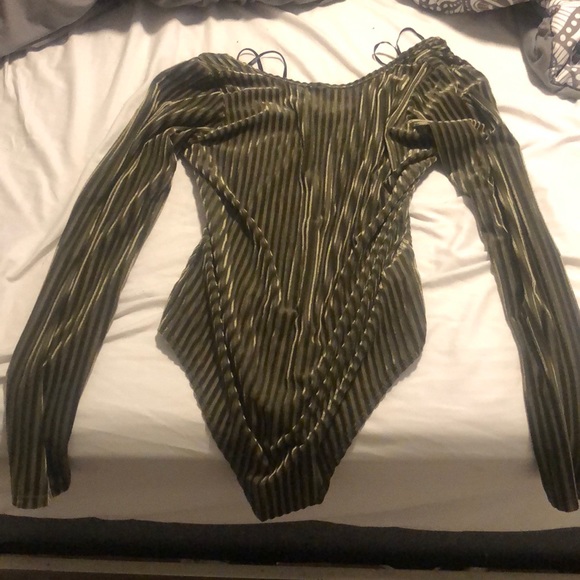 Green large bodysuit from forever 21 - Picture 3 of 4